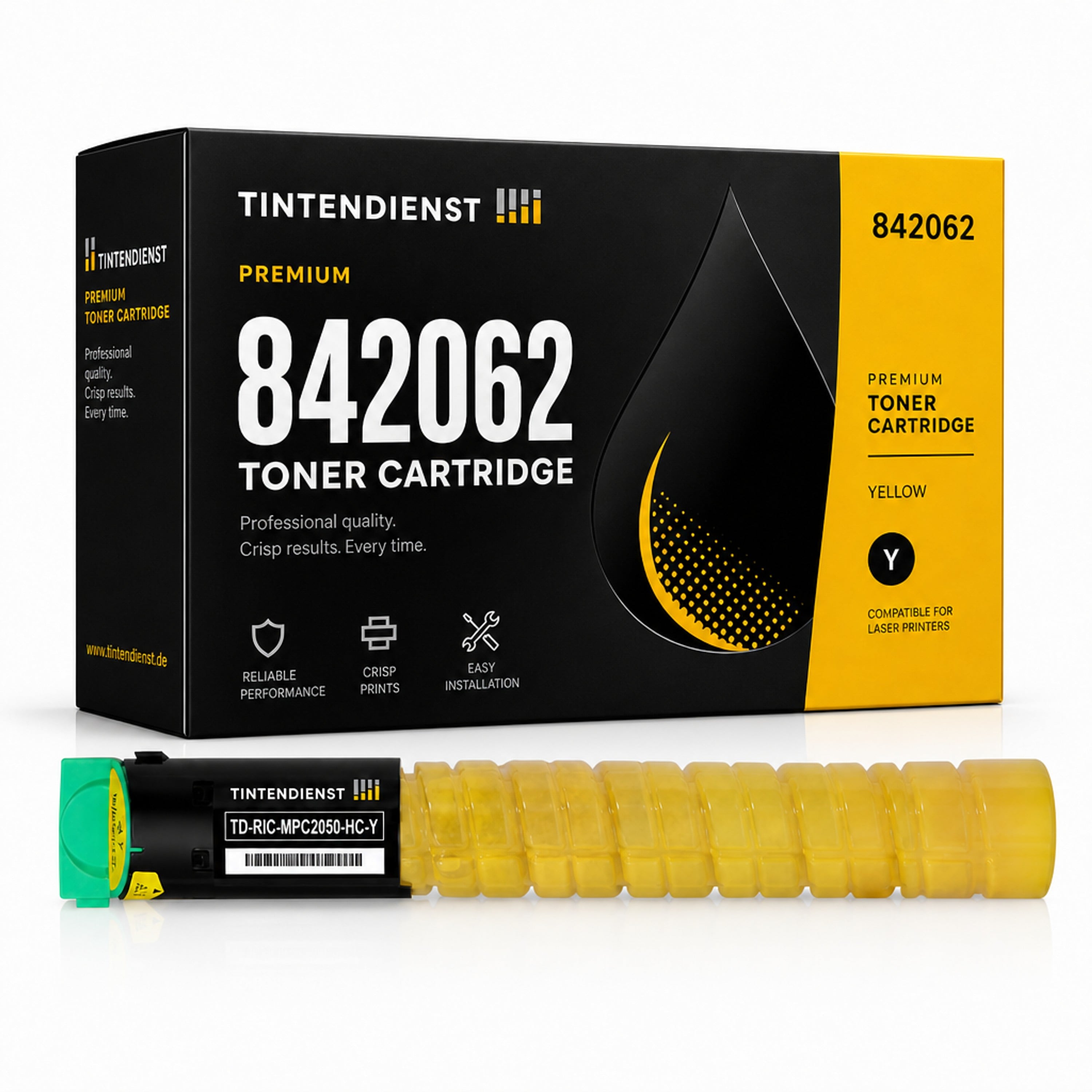 Toner kompatibel zu Ricoh 842062, gelb