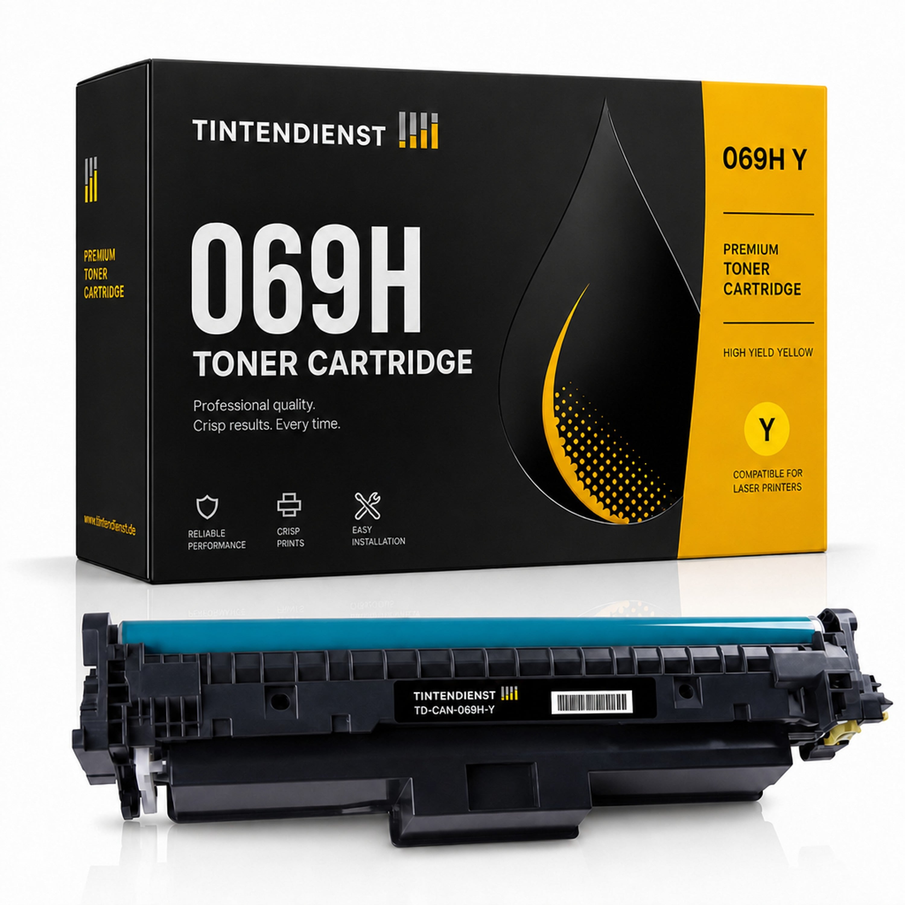 Toner kompatibel zu Canon 069H, gelb