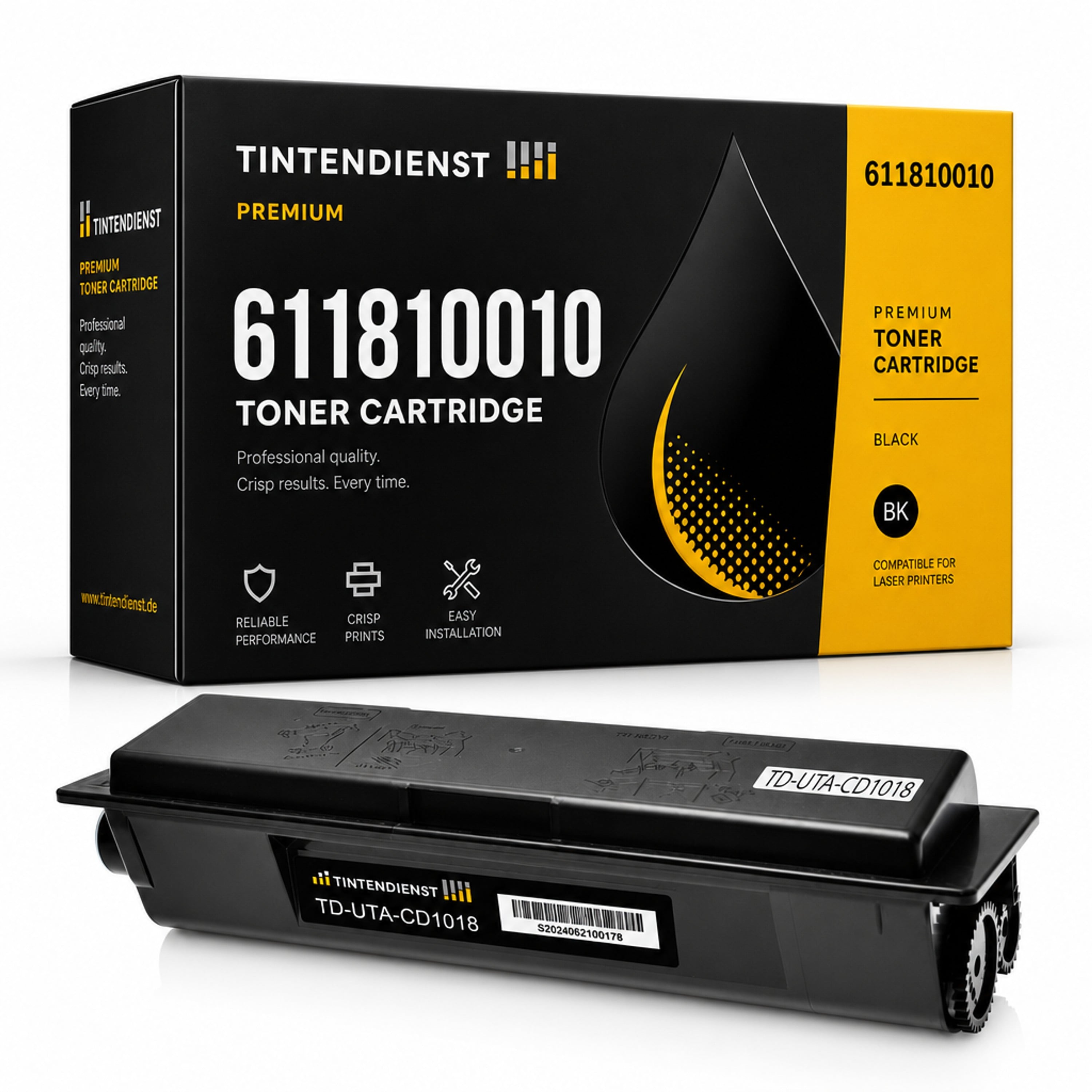 Toner kompatibel zu Utax 611810010, schwarz