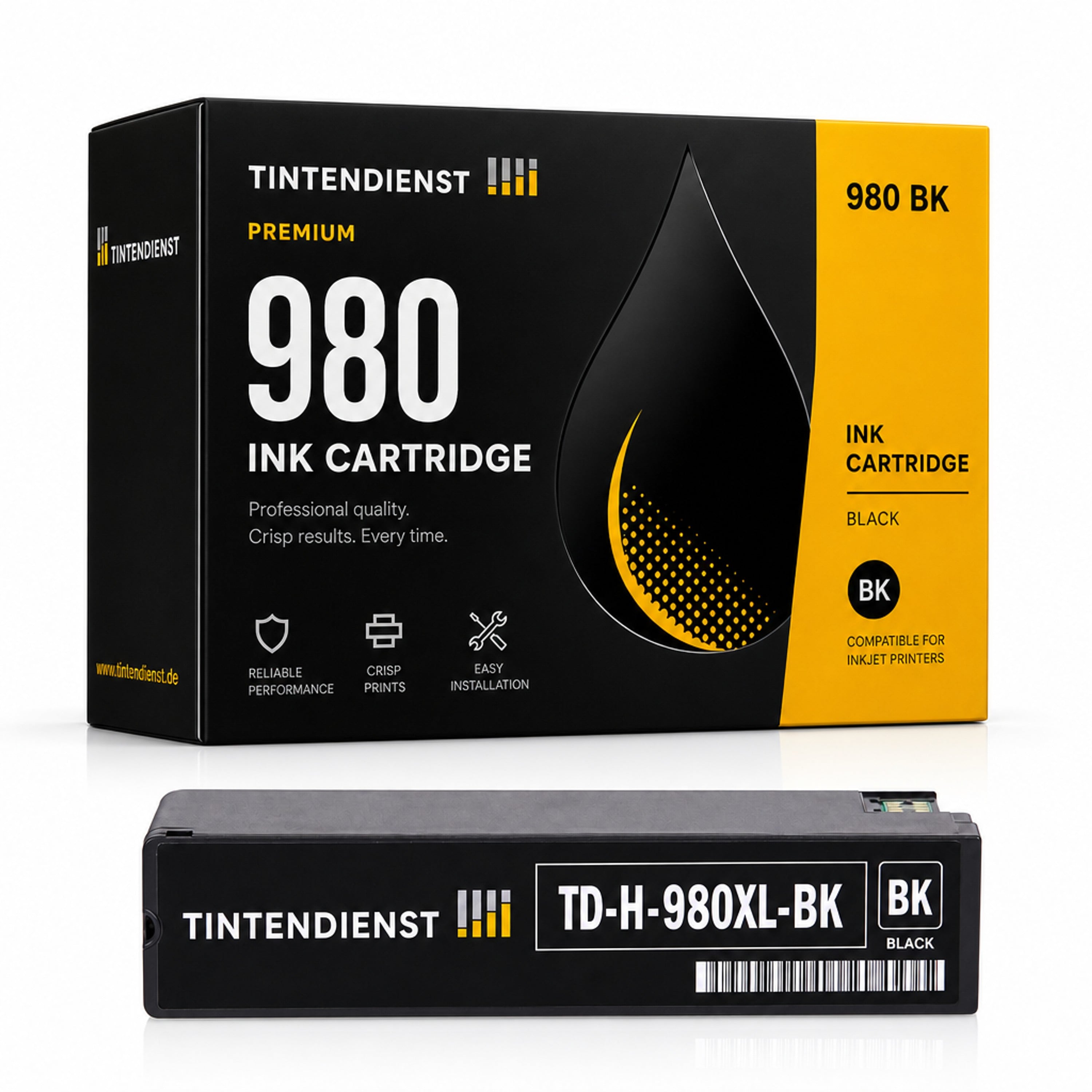 Druckerpatrone kompatibel zu HP 980, schwarz