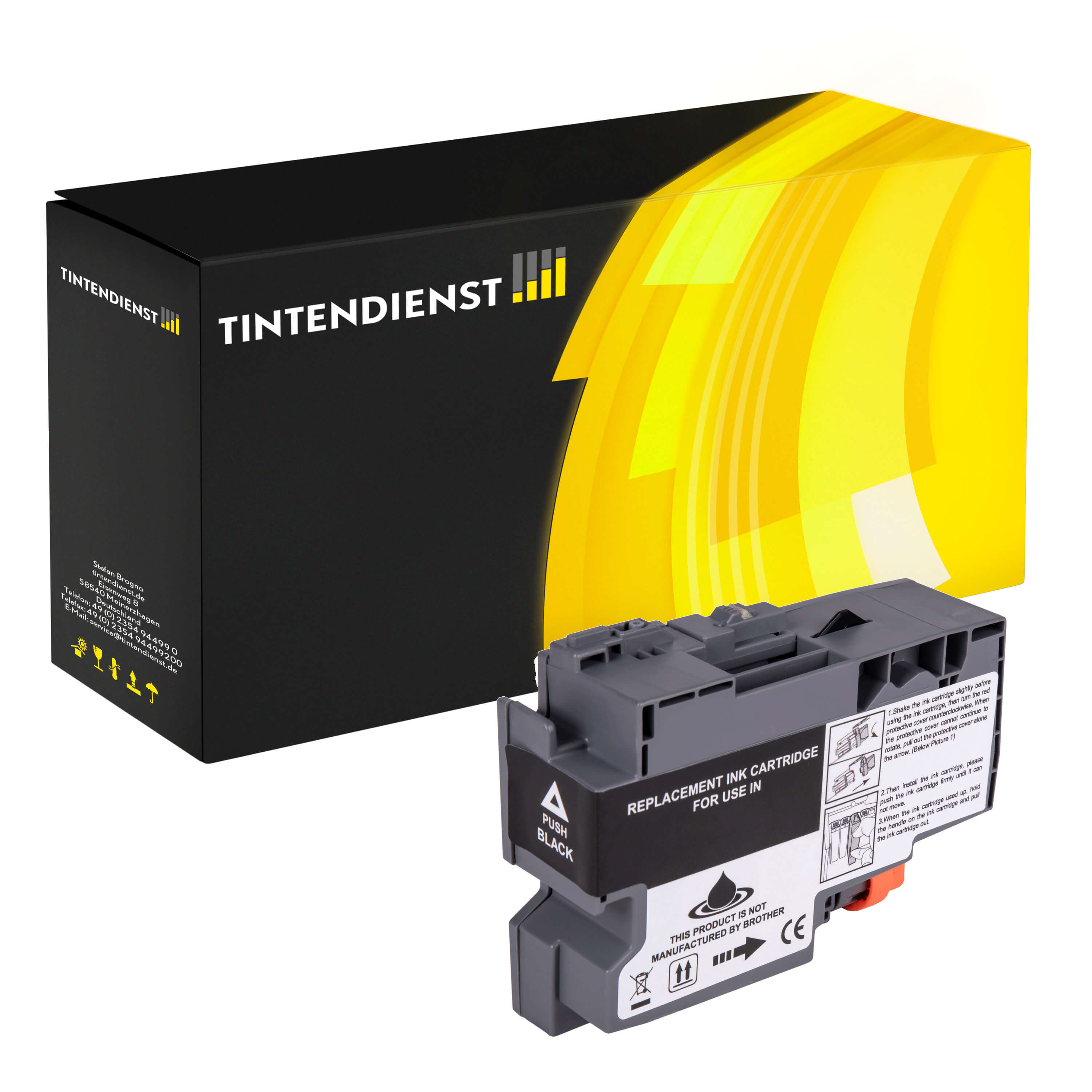 Tintendienst kompatibel für Brother Tintenpatrone LC-426XLBK Schwarz [XXL Füllmenge]