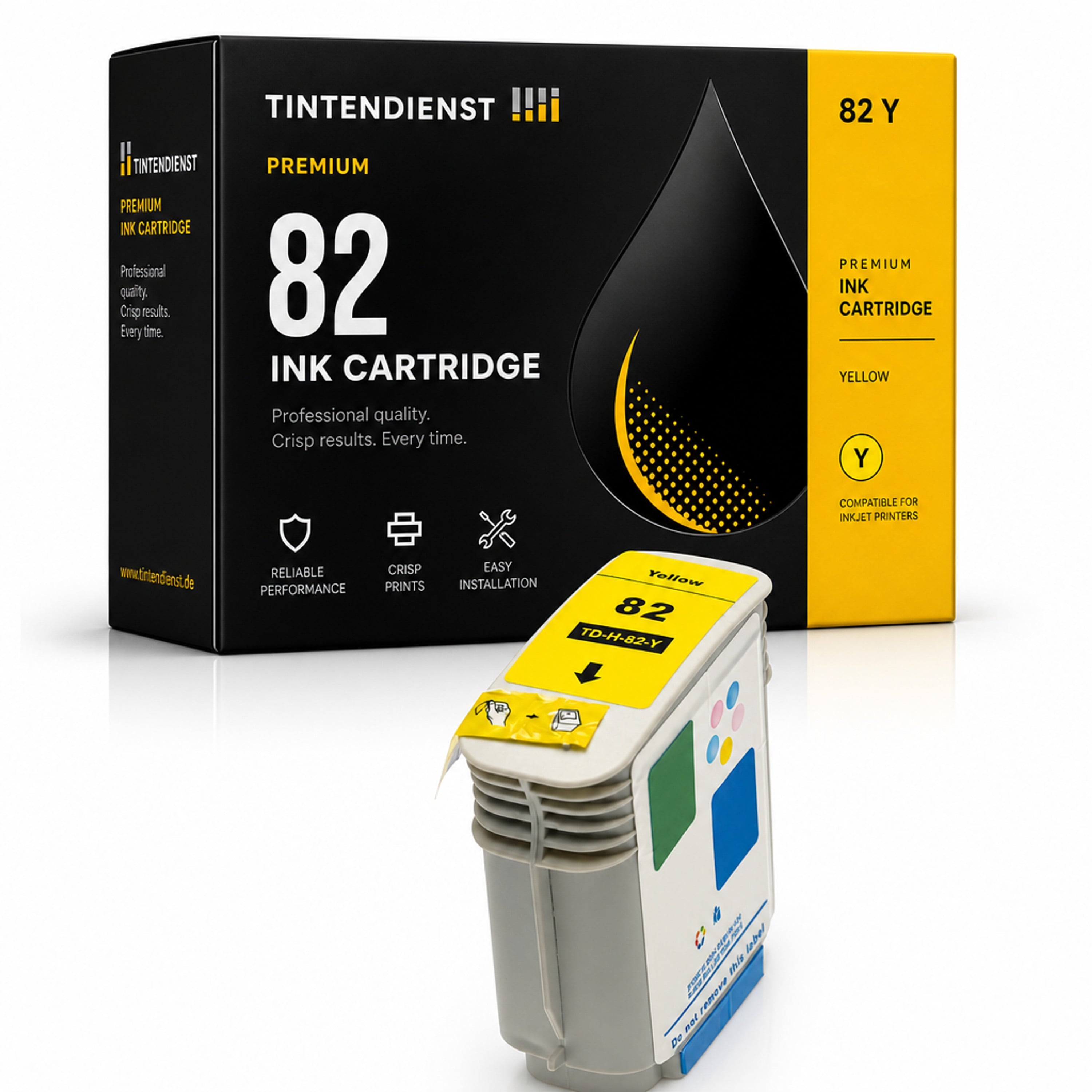Druckerpatrone kompatibel zu HP 82, gelb