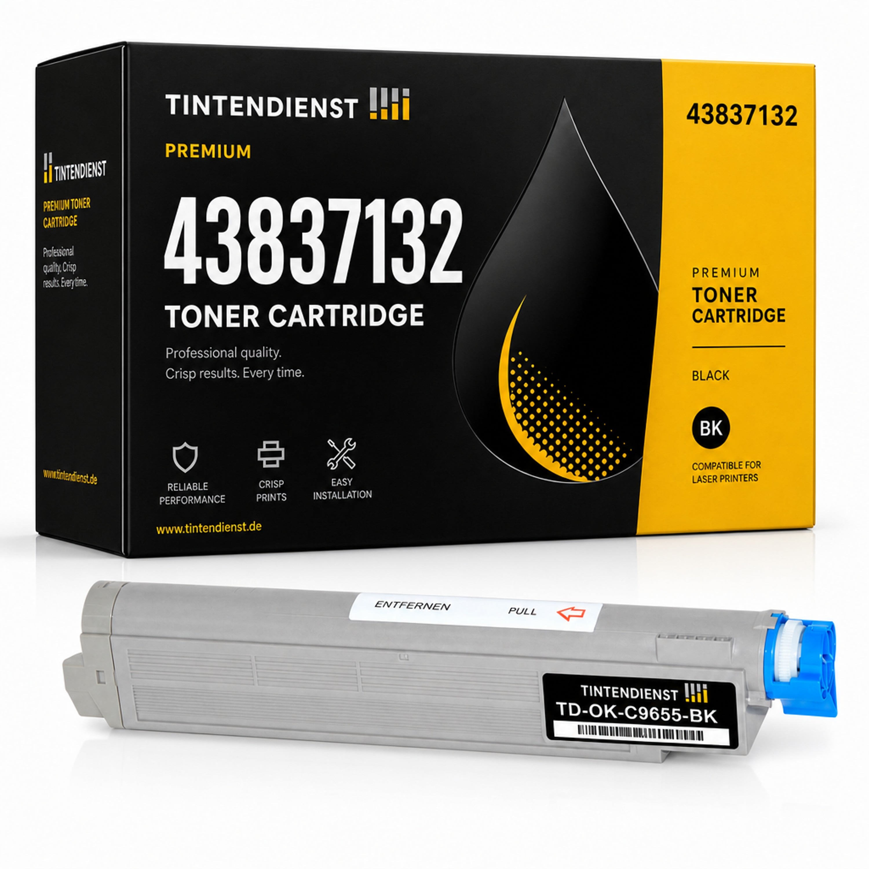 Toner kompatibel zu OKI 43837132, schwarz