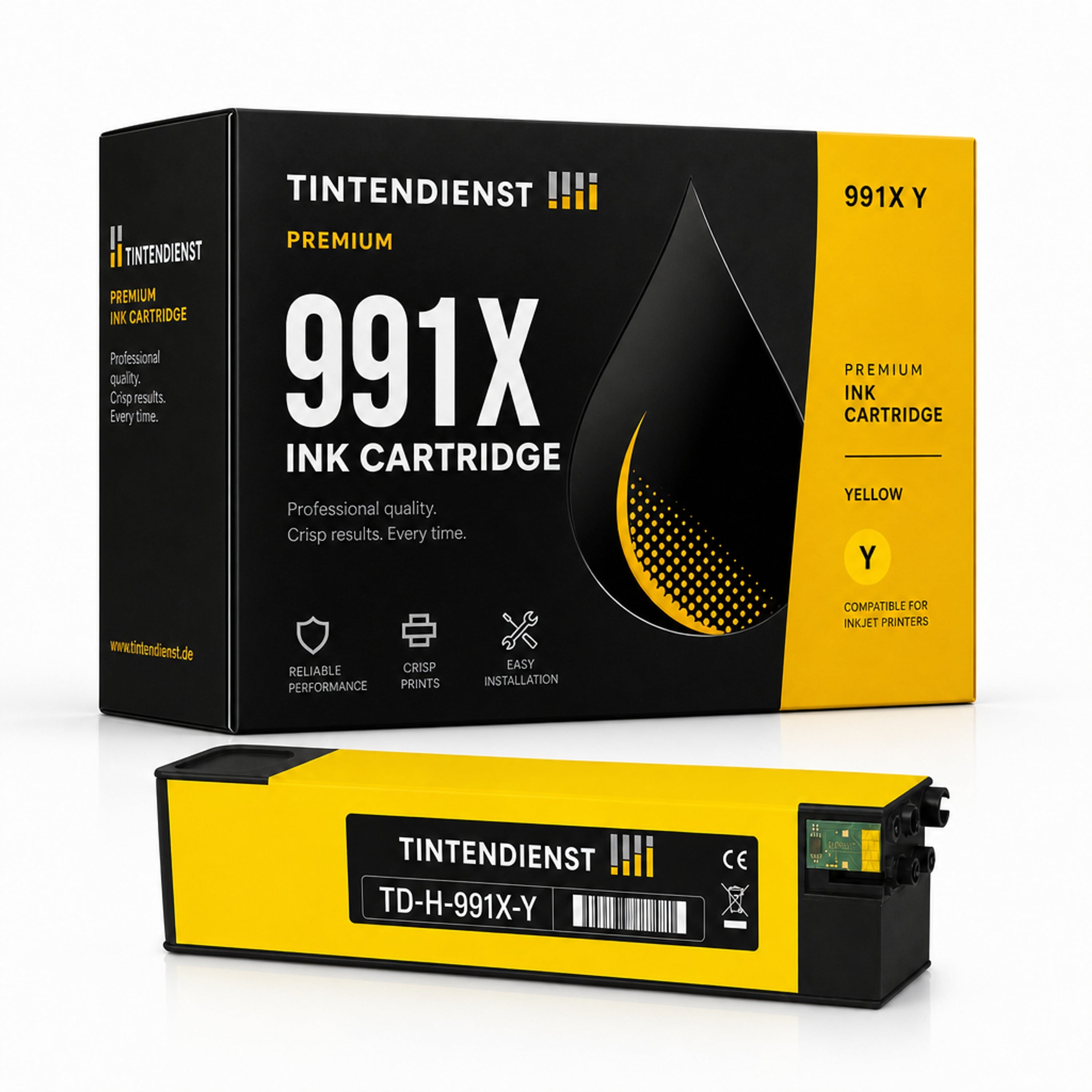 Druckerpatrone kompatibel zu HP 991X, gelb