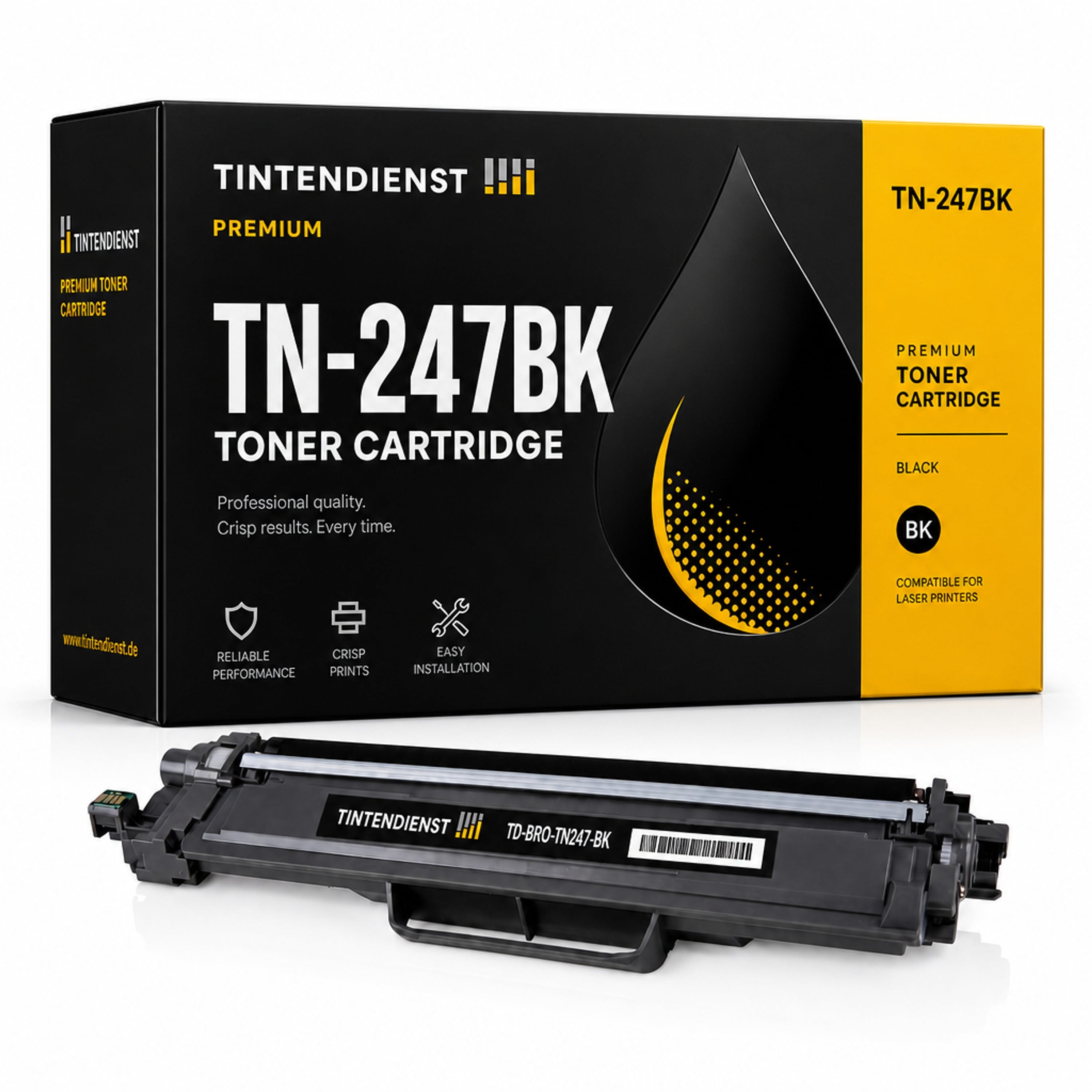Toner kompatibel zu Brother TN-247BK, schwarz